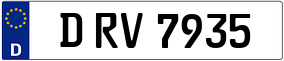 Trailer License Plate